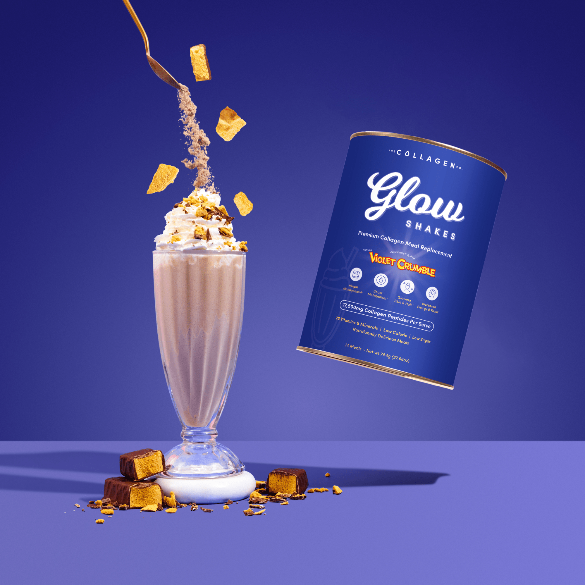 Violet Crumble Collagen Meal Replacement - 784g - The Collagen Co.