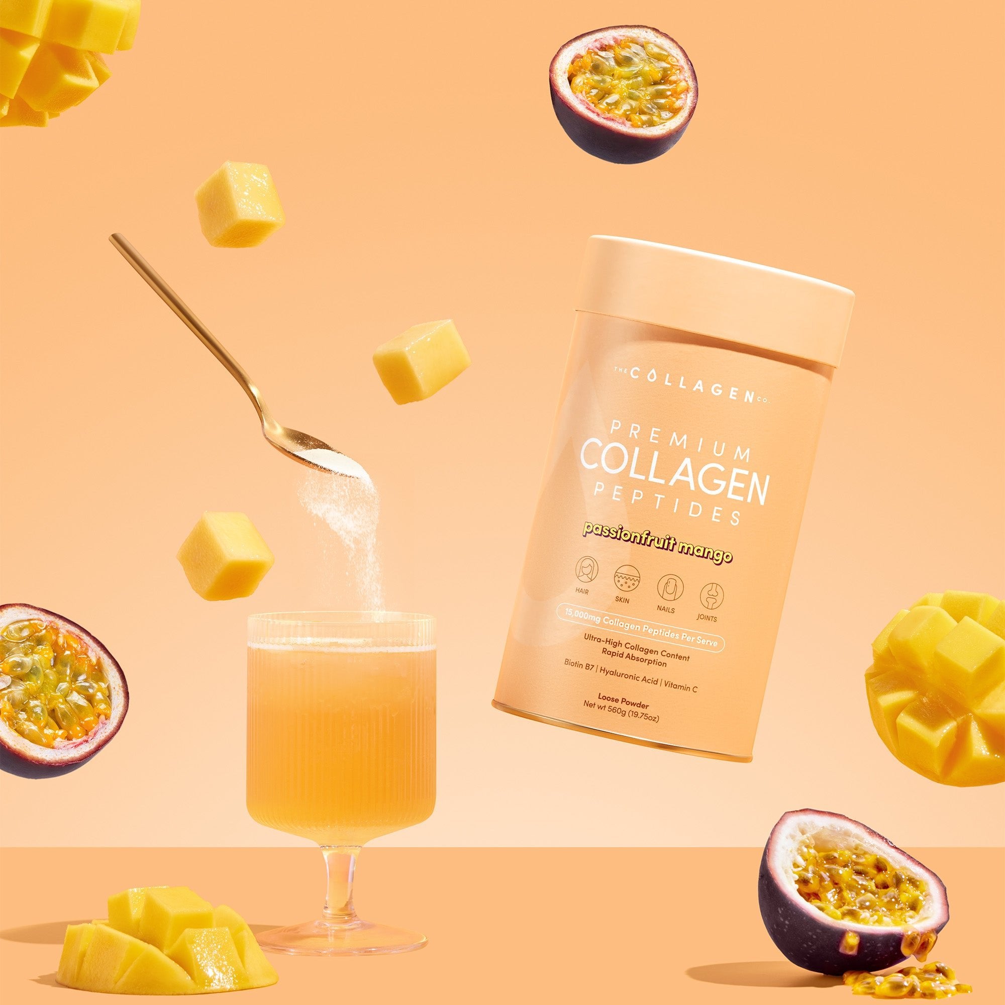 Passionfruit Mango Collagen Powder - 560g - The Collagen Co.