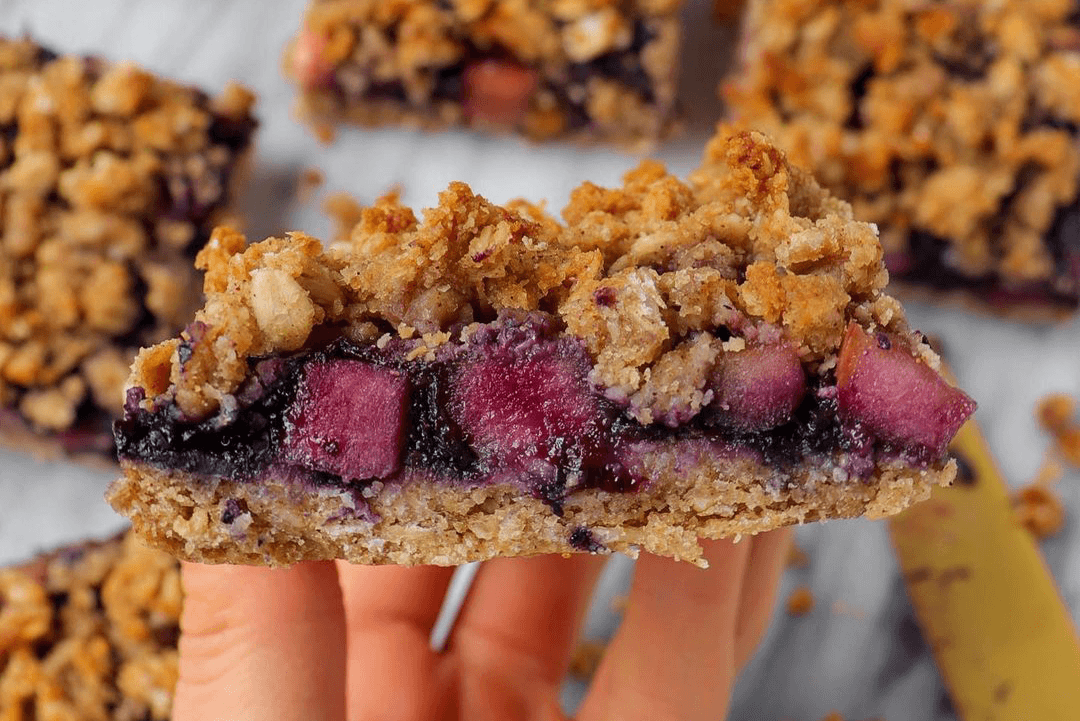 Blueberry Apple Crumble Collagen Bars - The Collagen Co.