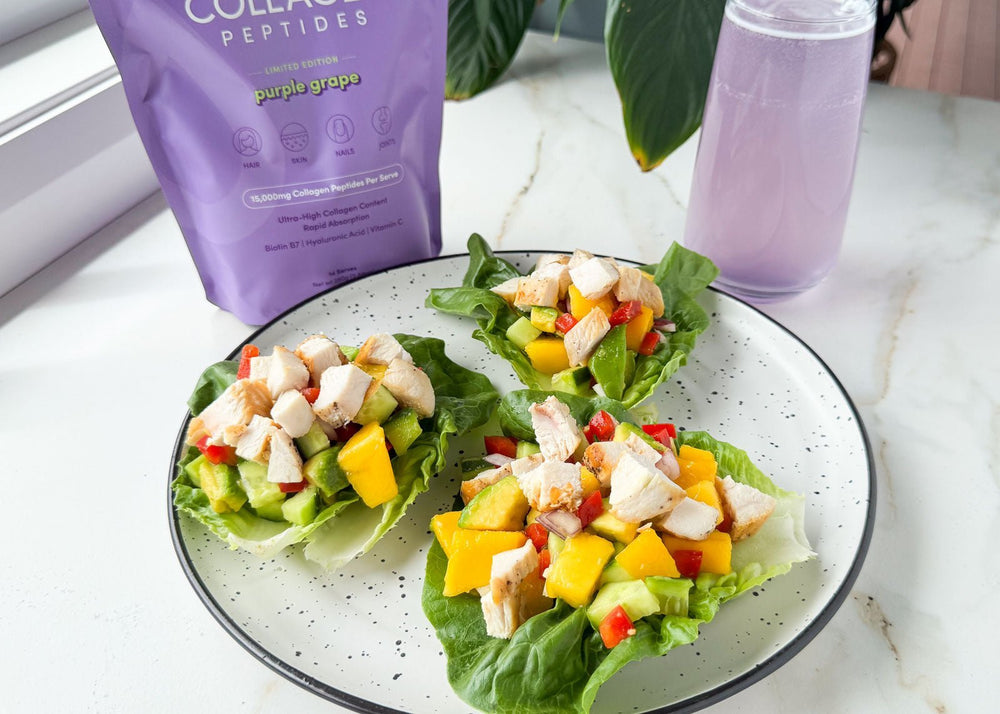 Chicken Mango Salsa Lettuce Wraps - The Collagen Co.