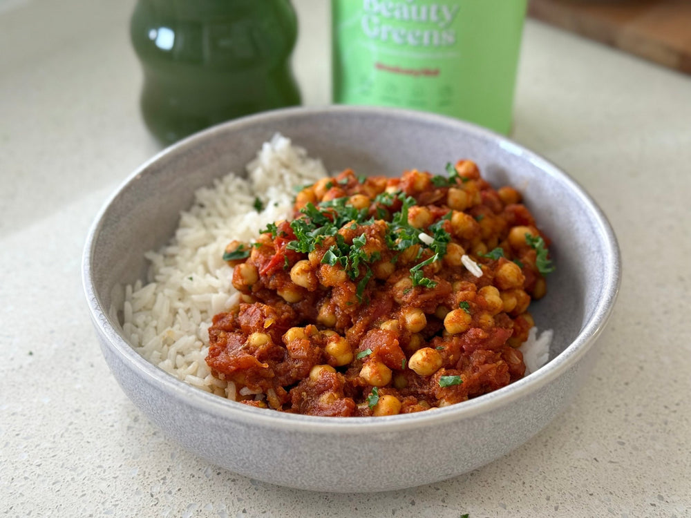 Chickpea Curry with Super Beauty Greens - The Collagen Co.