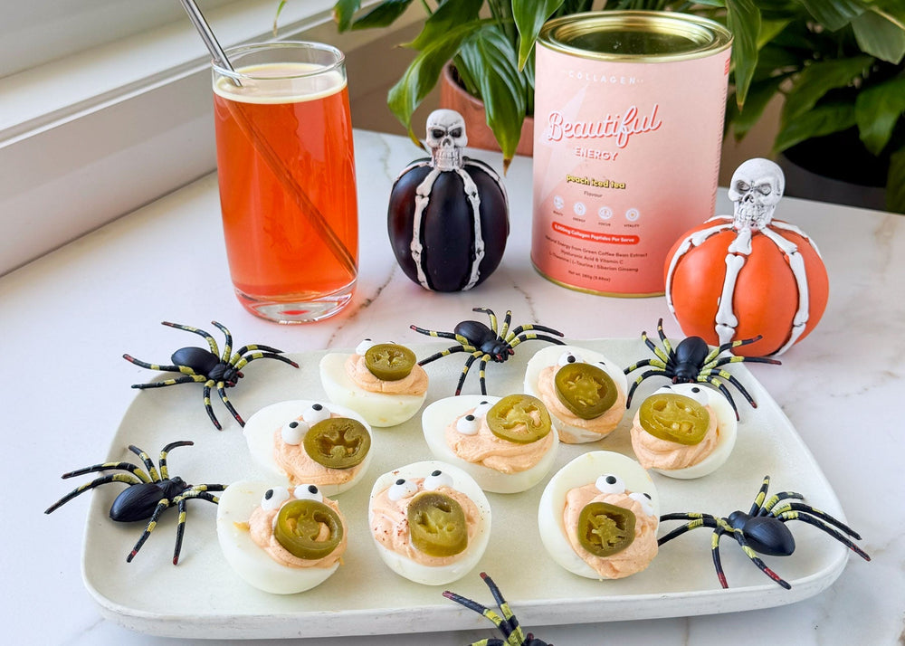 Halloween Devilled Eggs - The Collagen Co.