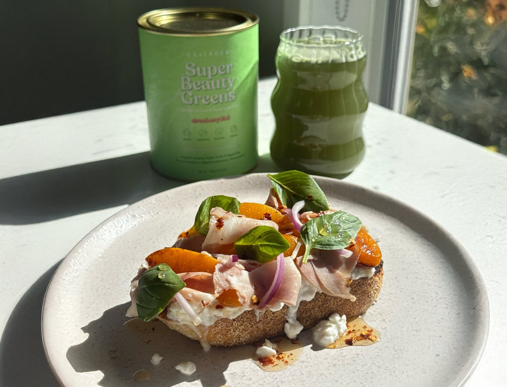 Hot Honey Peach Toast - The Collagen Co.