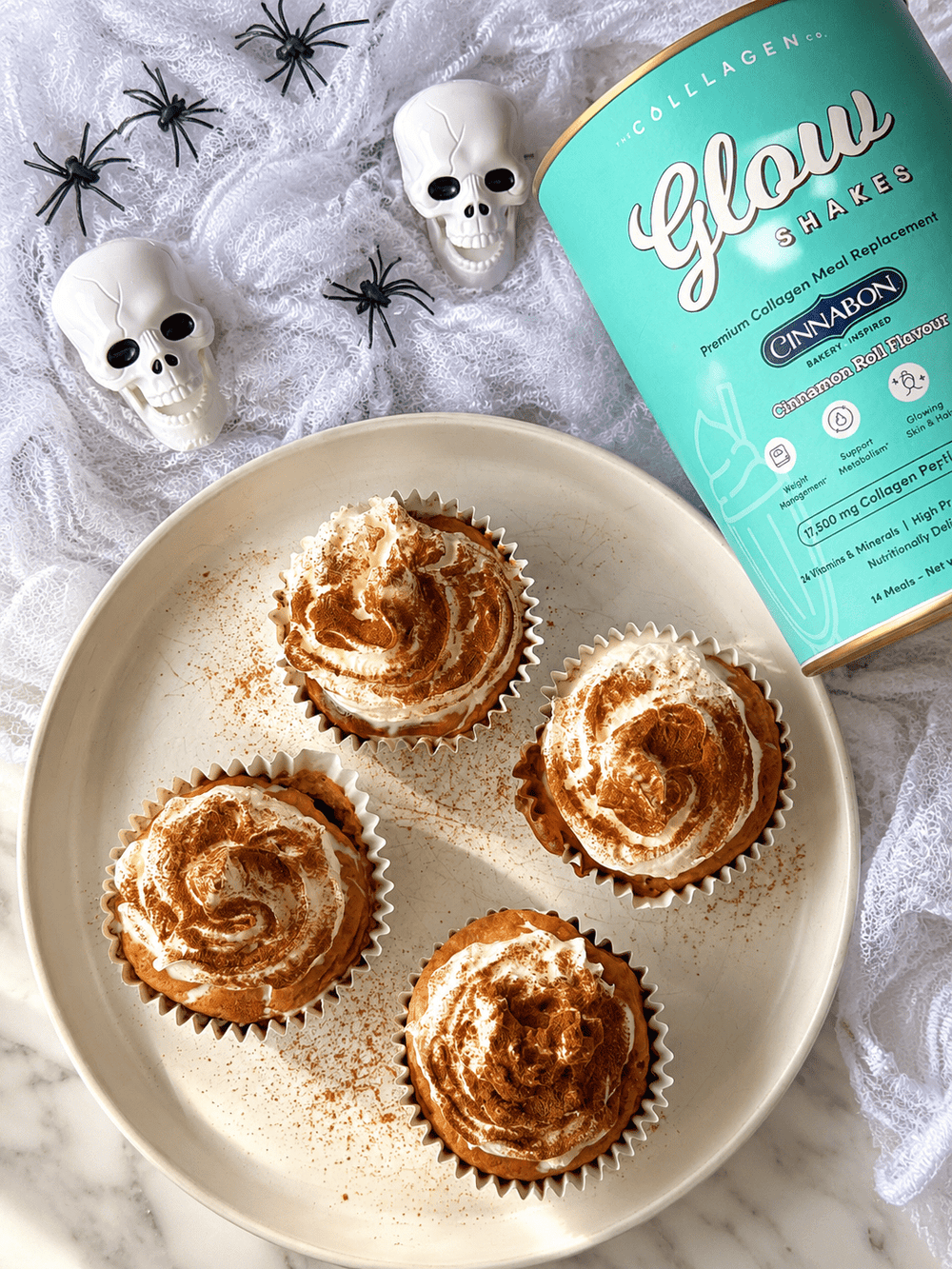 Mini Cinnabon Pumpkin Pies - The Collagen Co.