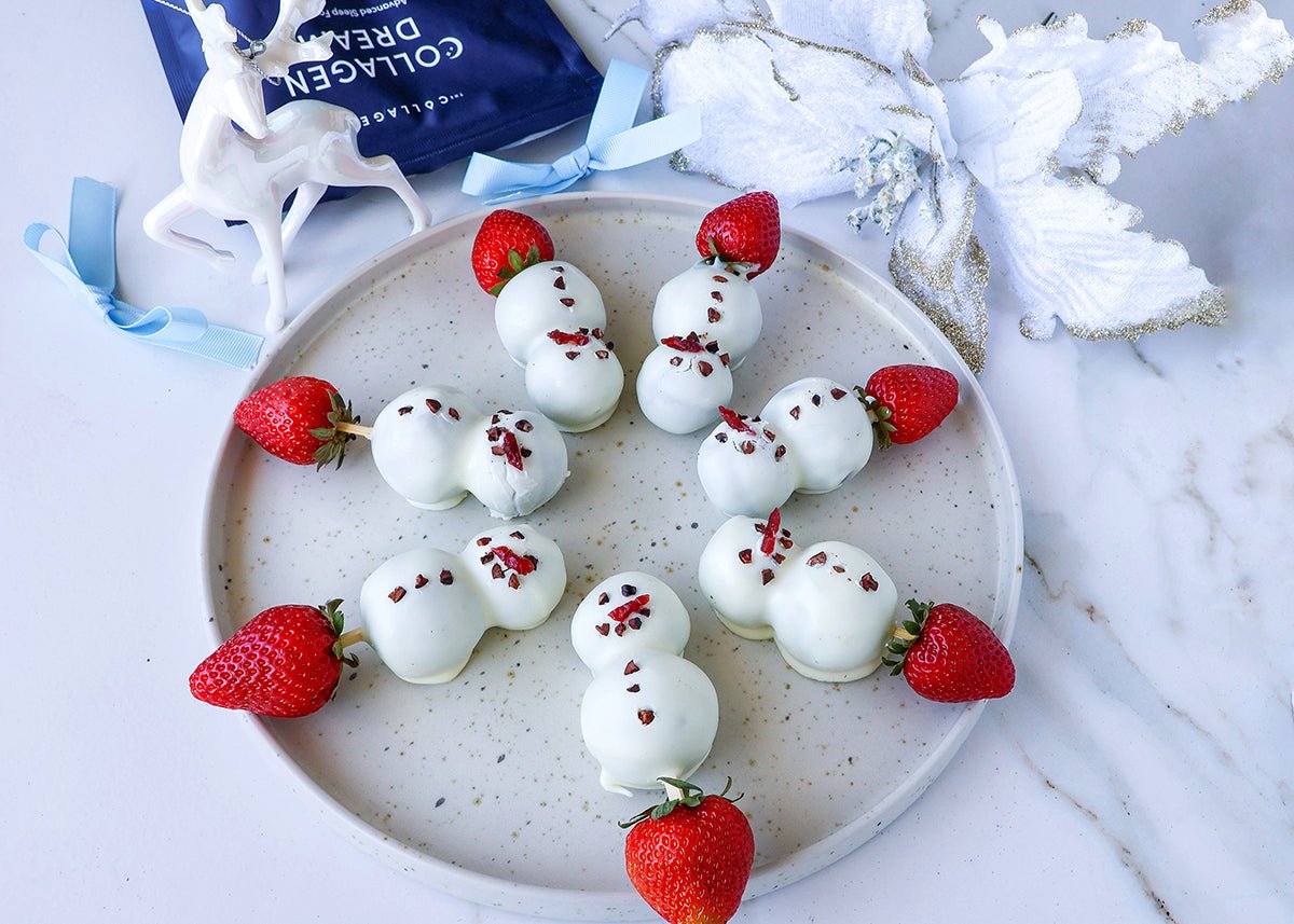 No Bake Chocolate Snowman Cake Pops - The Collagen Co.