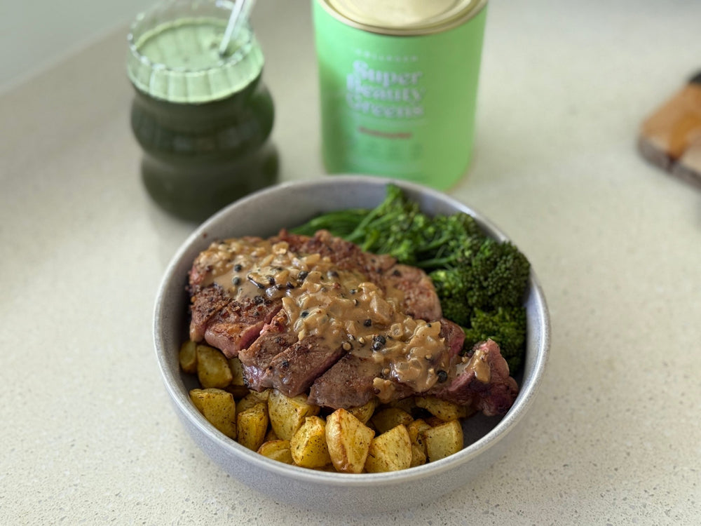 Steak & Veg with Creamy Pepper Sauce - The Collagen Co.