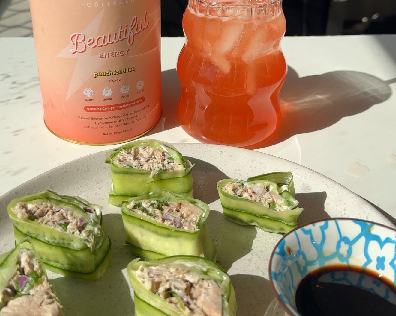 Tuna Salad Cucumber Rolls - The Collagen Co.
