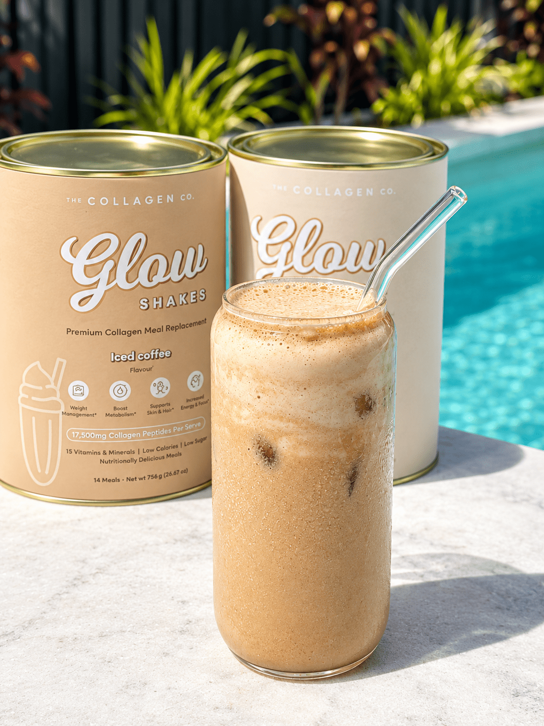 Vanilla Cold Foam Iced Latte - The Collagen Co.