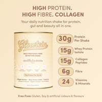 Vanilla Ice Cream Glowtein High Protein & Fibre Shake - 700g