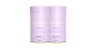 Two pastel pink containers of collagen supplement, promoting beauty and skincare benefits.