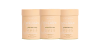 Three beige collagen supplement containers, labeled "Marine Collagen," designed for beauty and health benefits.