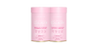 Two pink collagen supplement containers side by side, promoting beauty and wellness.