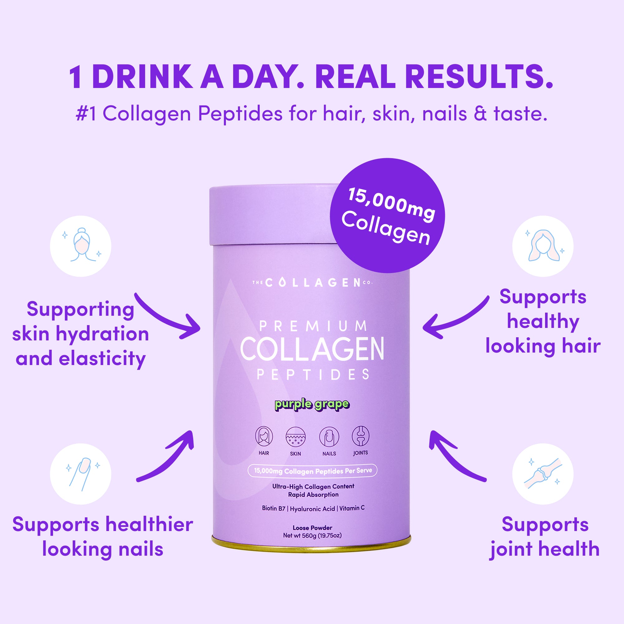 Purple Grape Collagen Powder - 560g