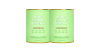 Two light green collagen supplement containers with gold lids, labeled "Collagen Pure Active," promoting beauty and wellness.