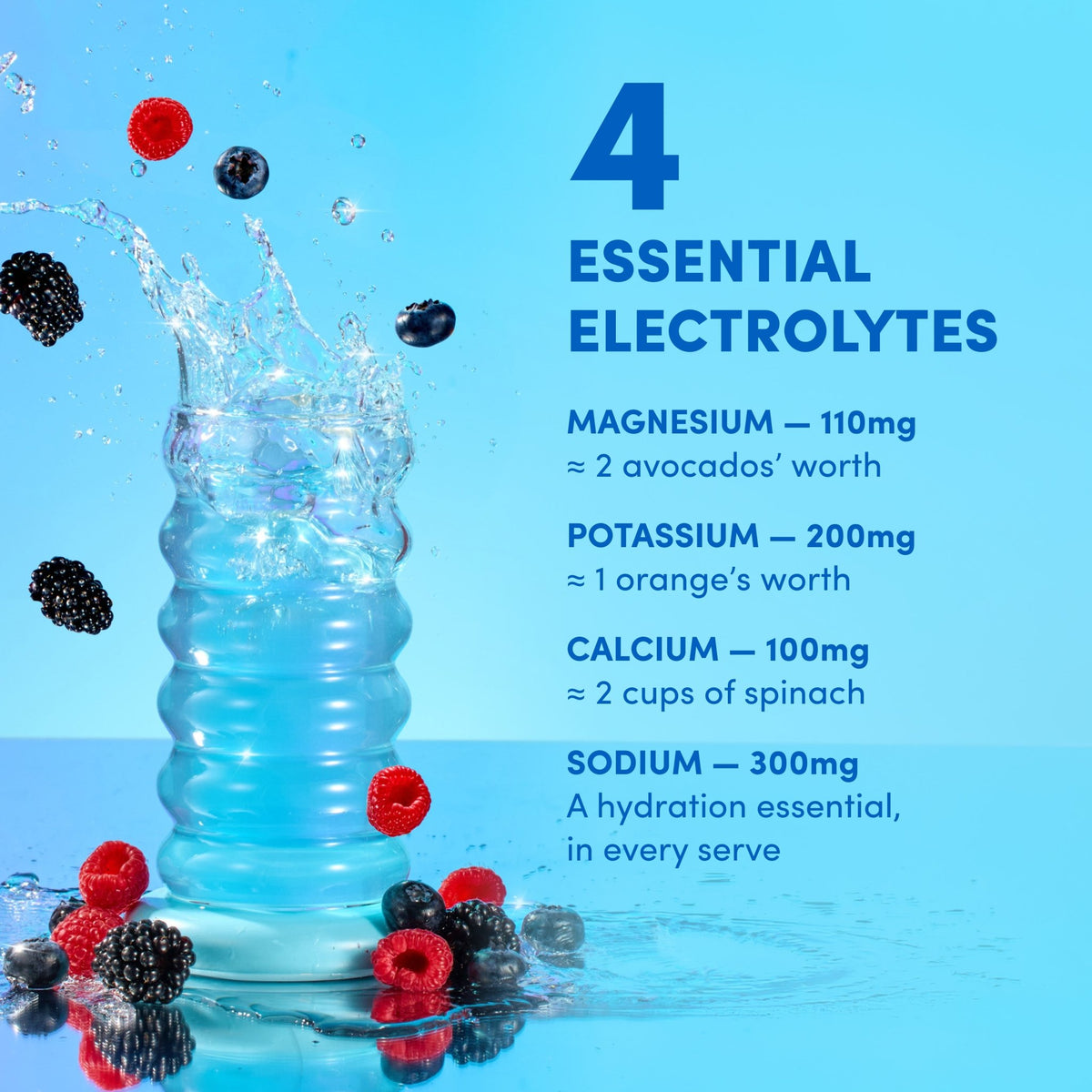 Berry Frost Hydraglow Collagen Electrolytes Sachets - 210g - The Collagen Co.