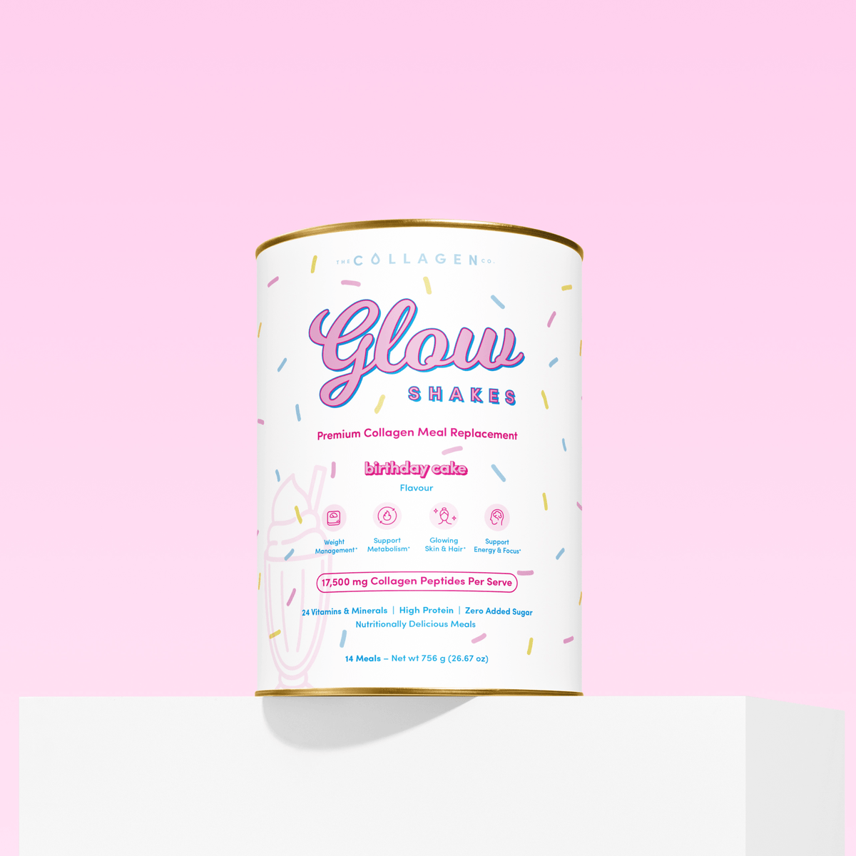Birthday Cake Collagen Meal Replacement - 756g - The Collagen Co.