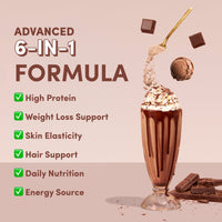 Chocolate Milkshake Collagen Meal Replacement - 756g - The Collagen Co.
