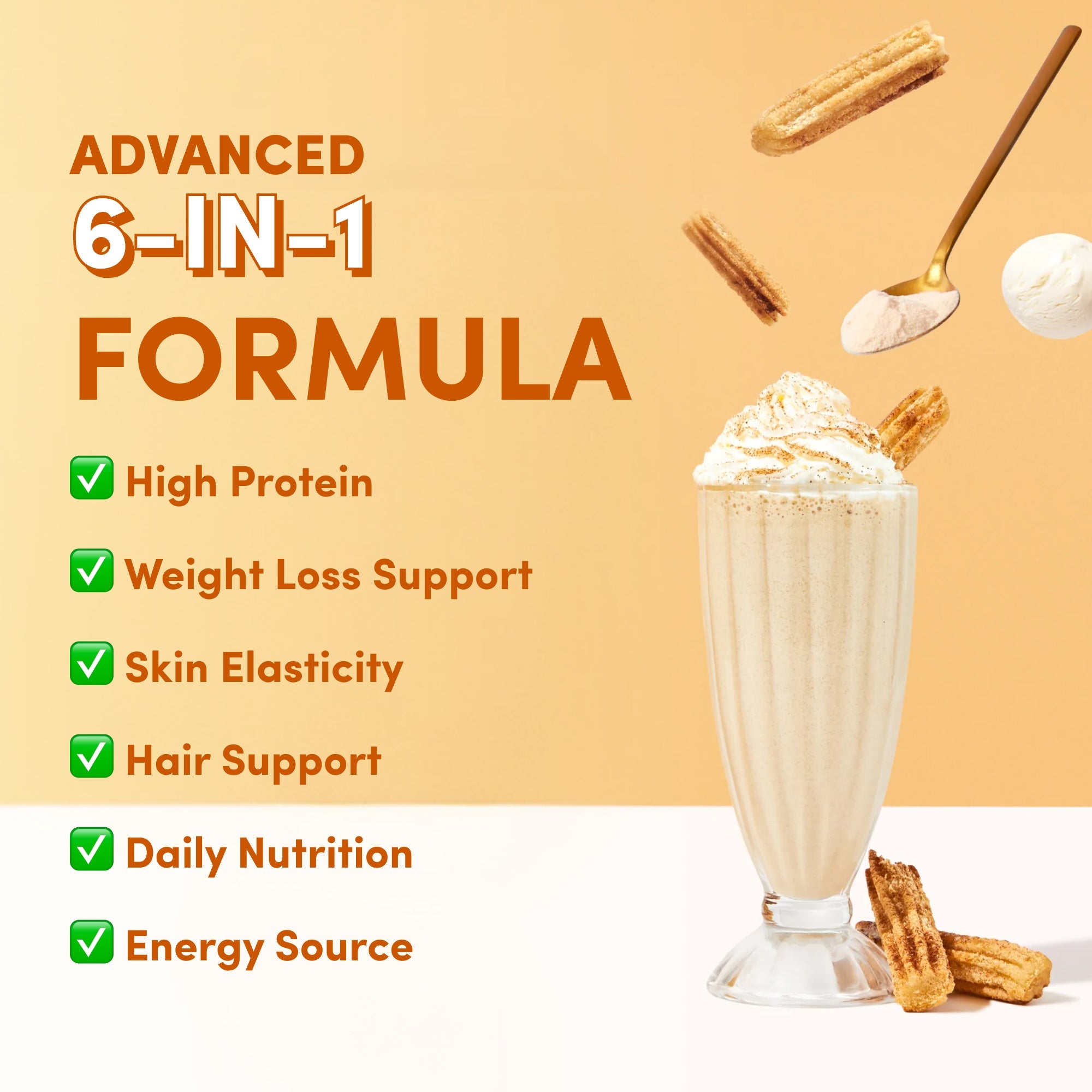 Cinnamon Churro Collagen Meal Replacement - 756g - The Collagen Co.