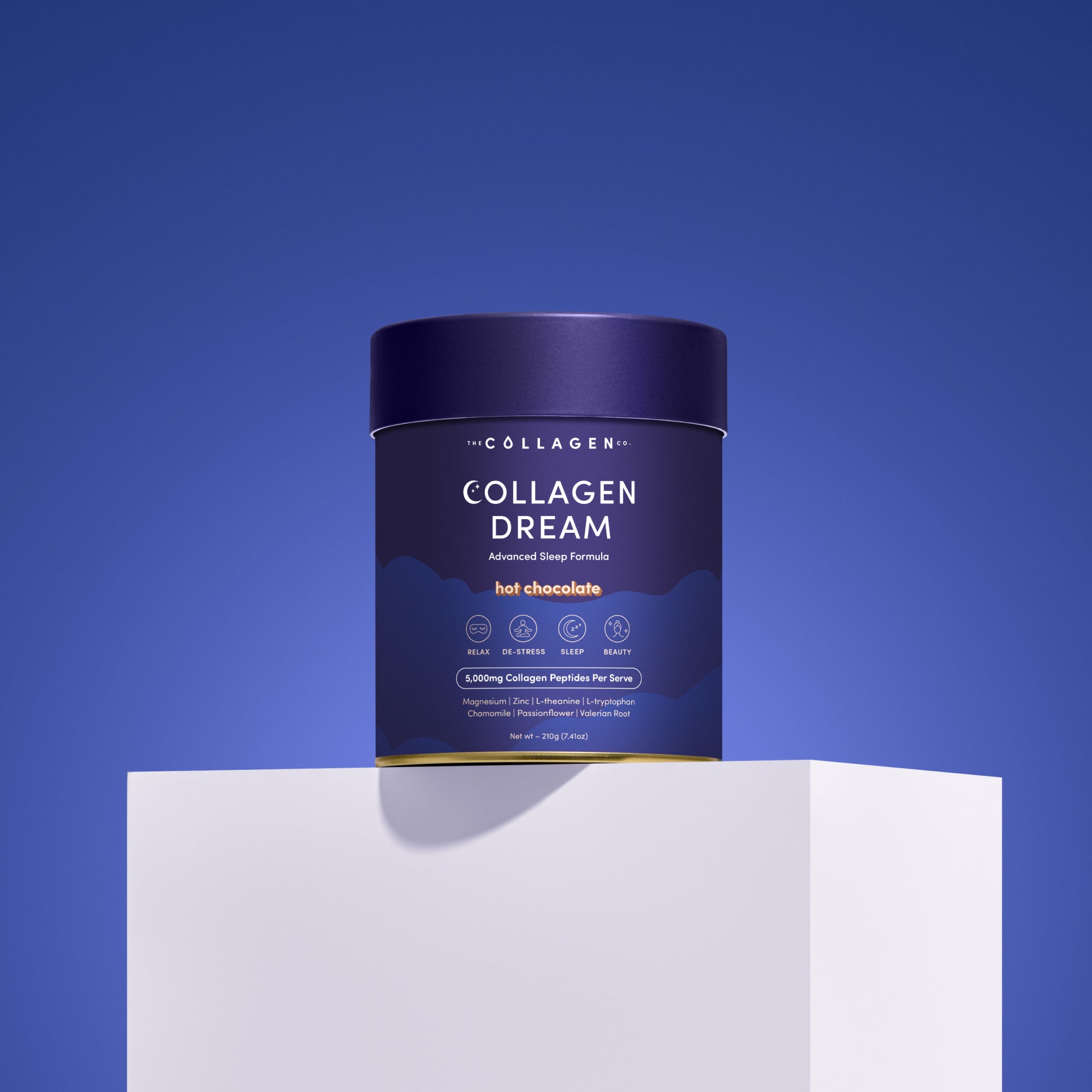 Collagen Dream Advanced Sleep Formula Hot Chocolate - 210g - The Collagen Co.