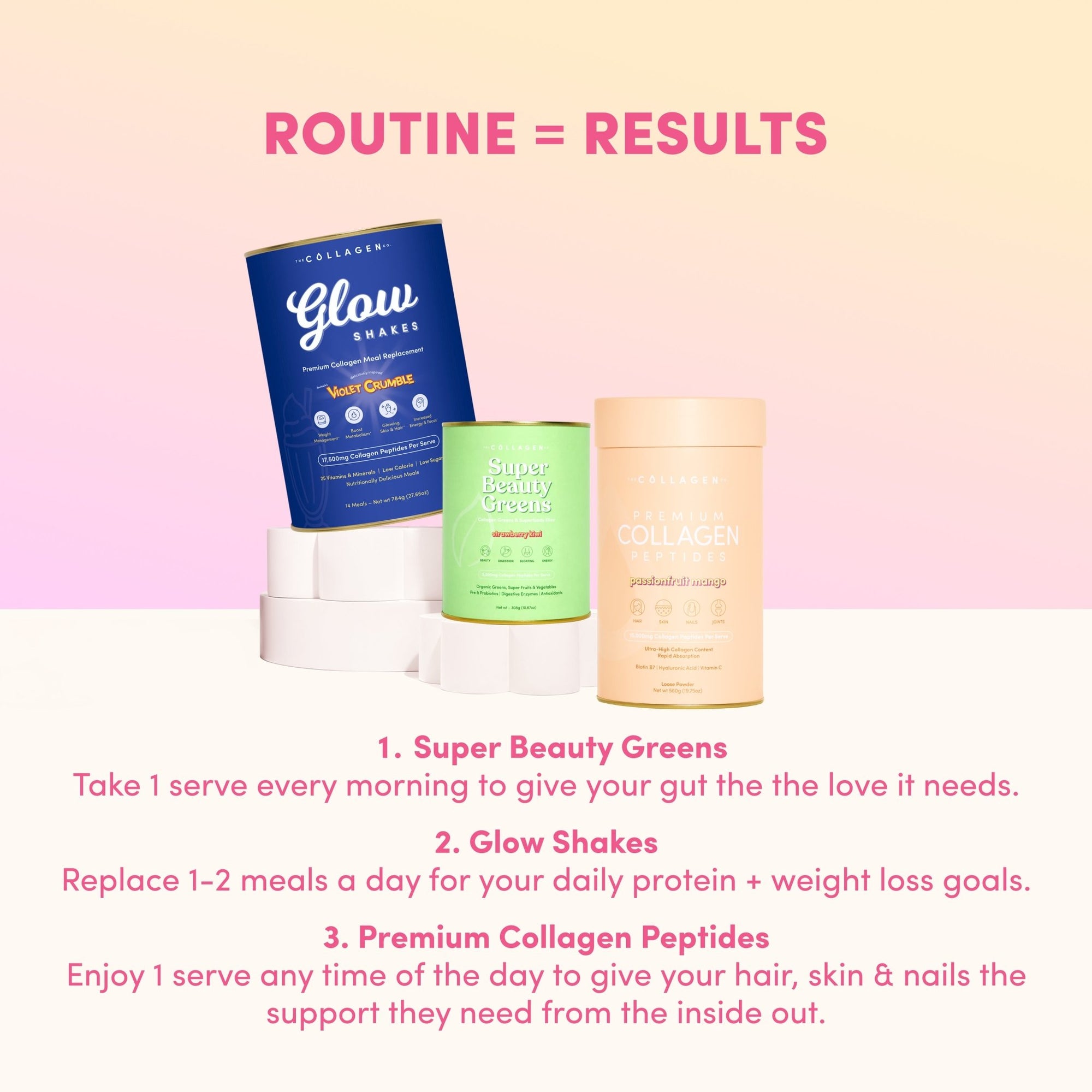 Glow Essentials Trio - The Collagen Co.
