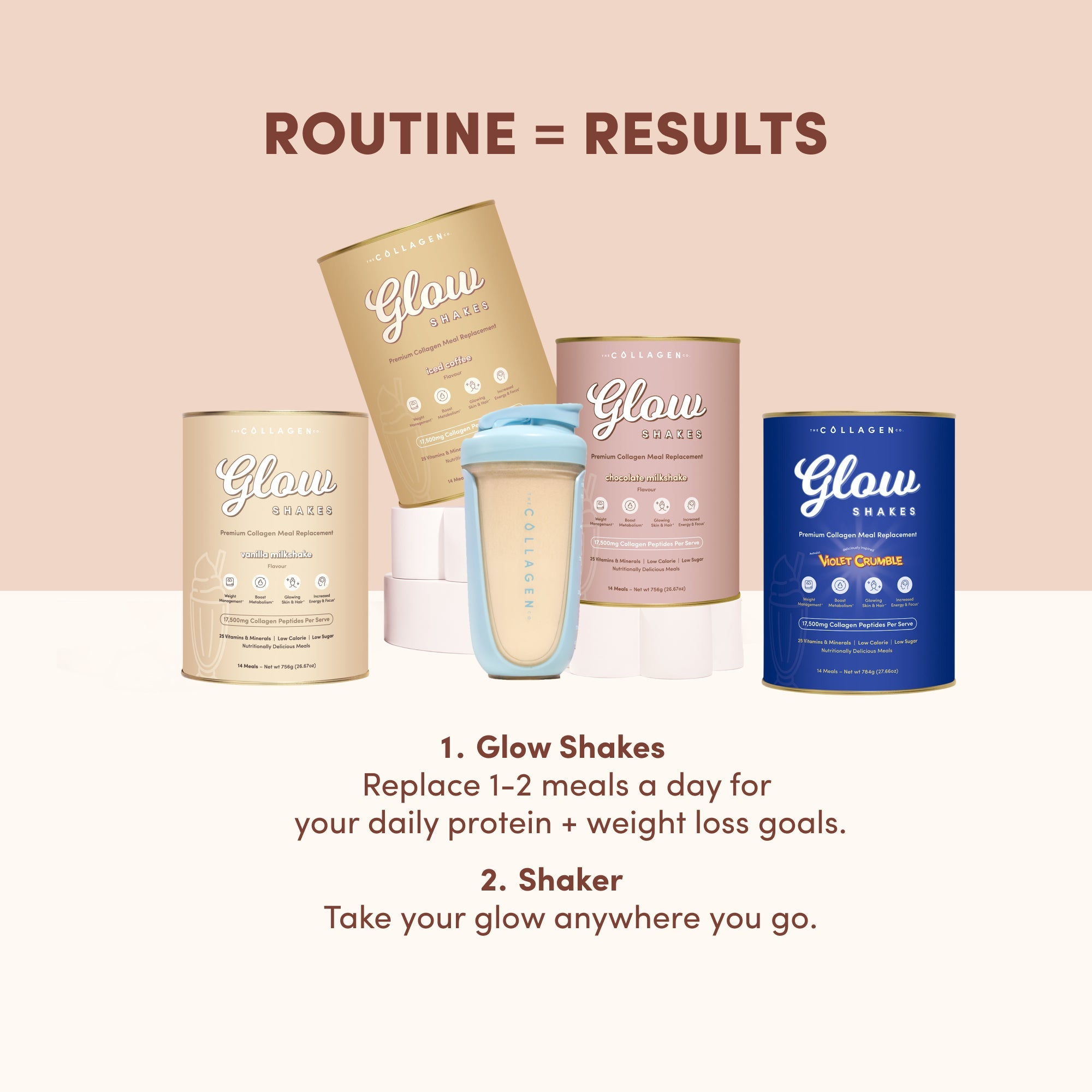 Glow Shakes Best Value - The Collagen Co.