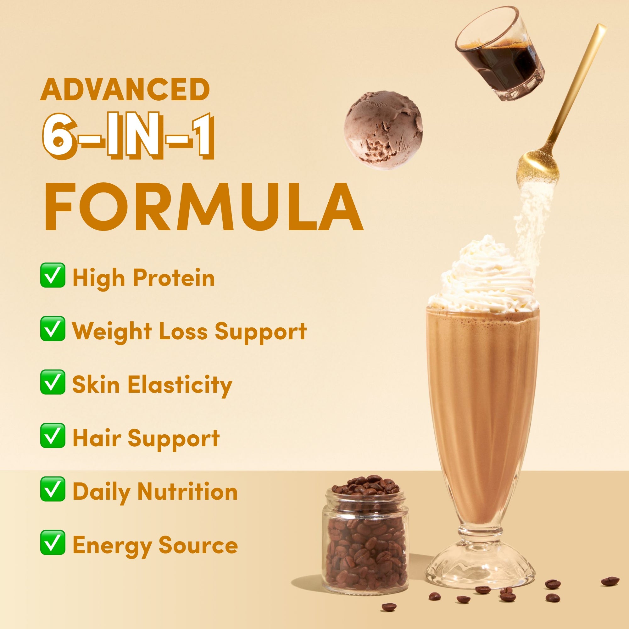 Iced Coffee Collagen Meal Replacement - 784g - The Collagen Co.