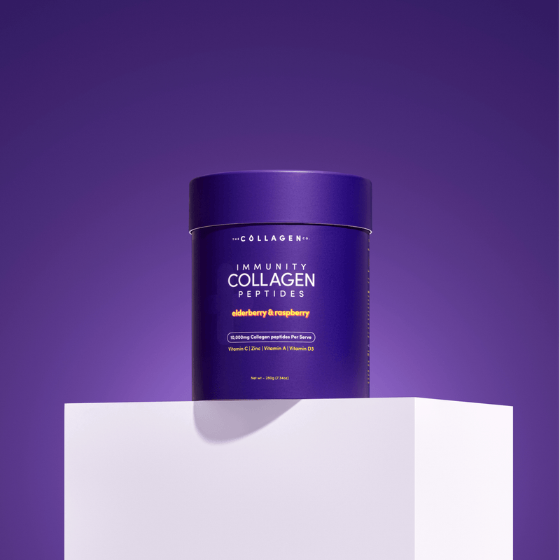 Immunity Collagen Peptides - Elderberry & Raspberry 208g - The Collagen Co.