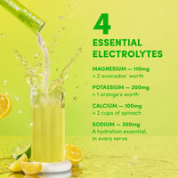 Lemon Lime Hydraglow Collagen Electrolytes Sachets - 210g - The Collagen Co.