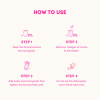 Pink Collagen Protein Shaker - 600ml - The Collagen Co.