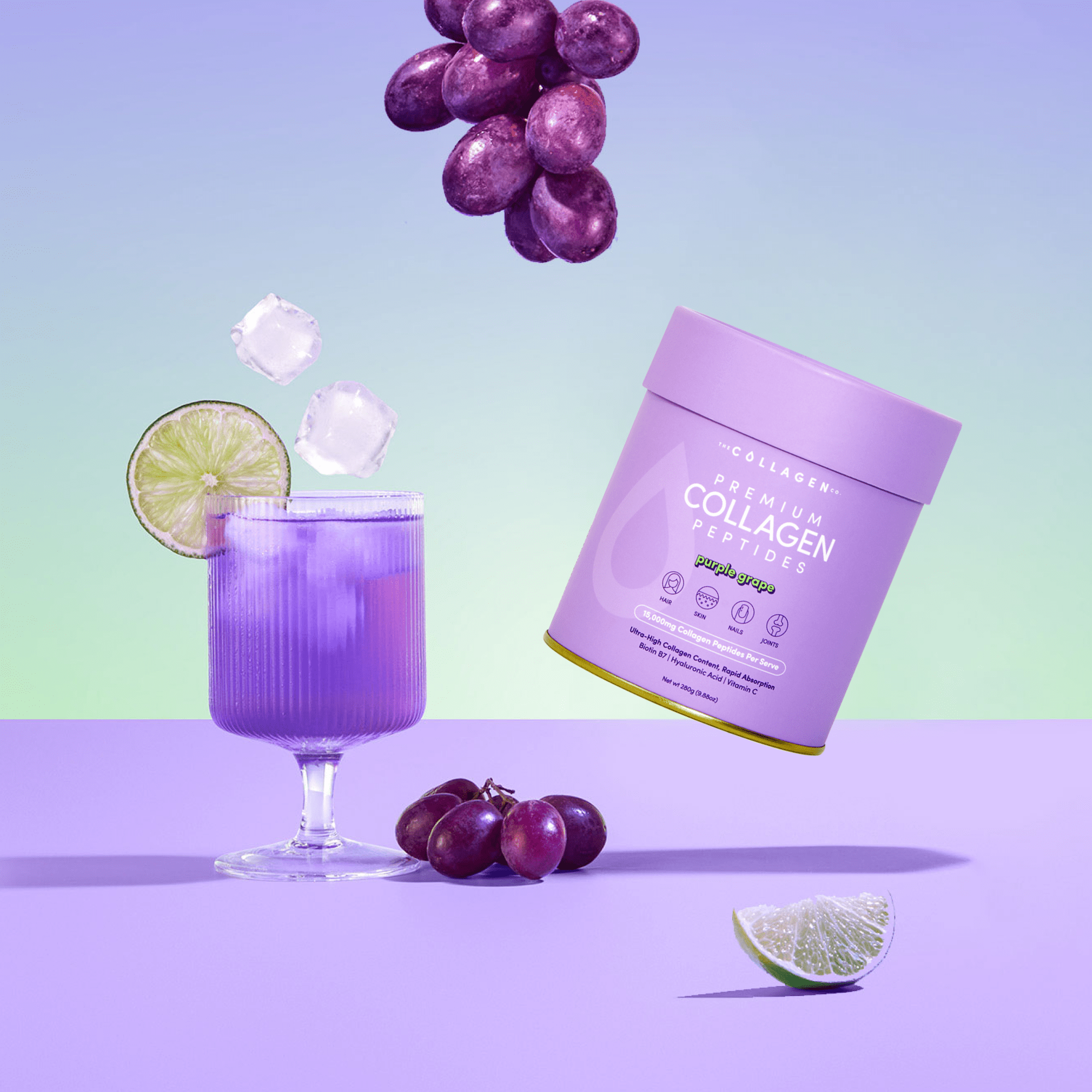 Purple Grape Collagen Powder - 280g - The Collagen Co.