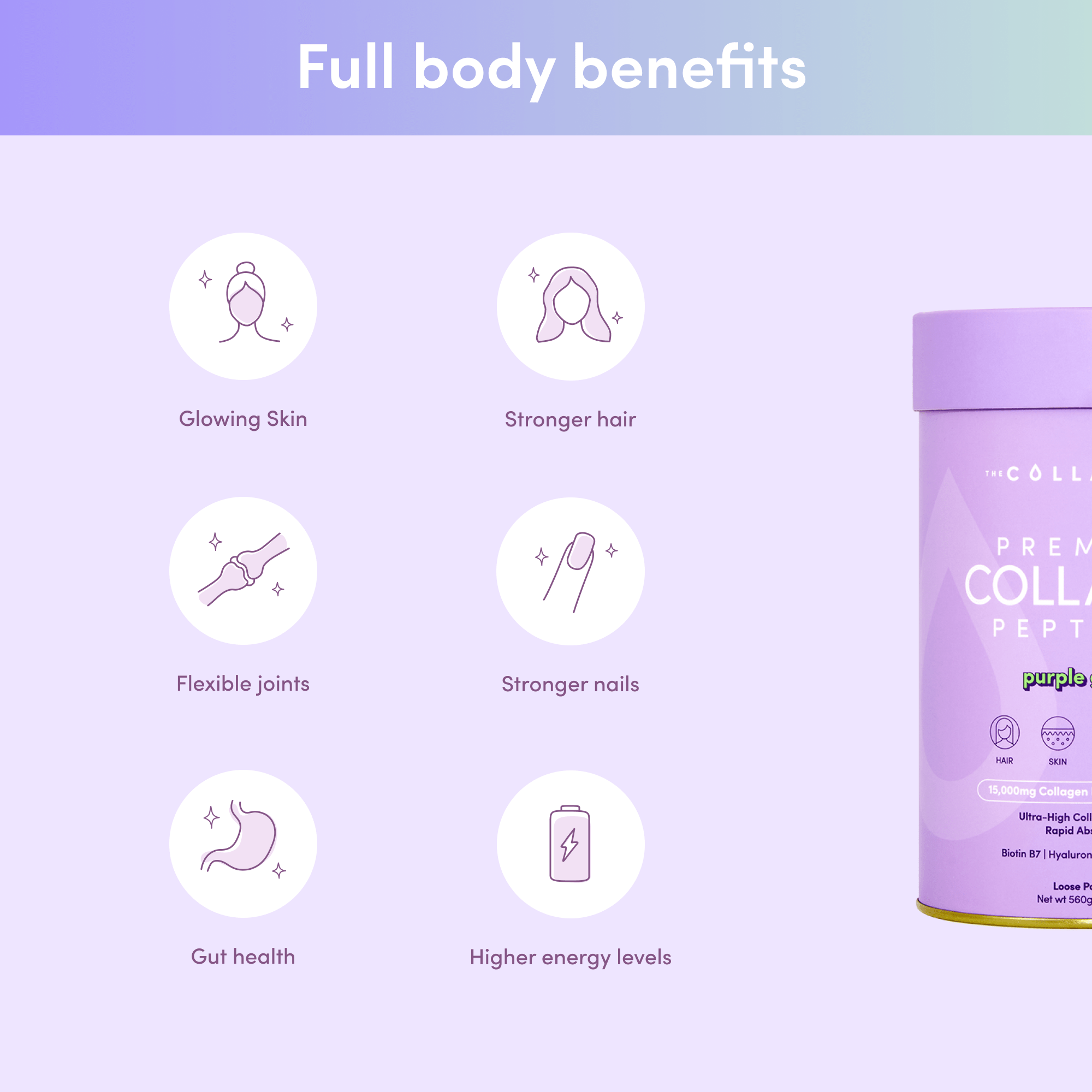 Purple Grape Collagen Powder - 560g - The Collagen Co.