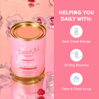 Raspberry Crush Beautiful Energy - 280g - The Collagen Co.