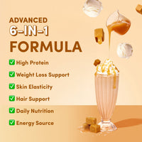 Salted Caramel Milkshake Collagen Meal Replacement - 756g - The Collagen Co.