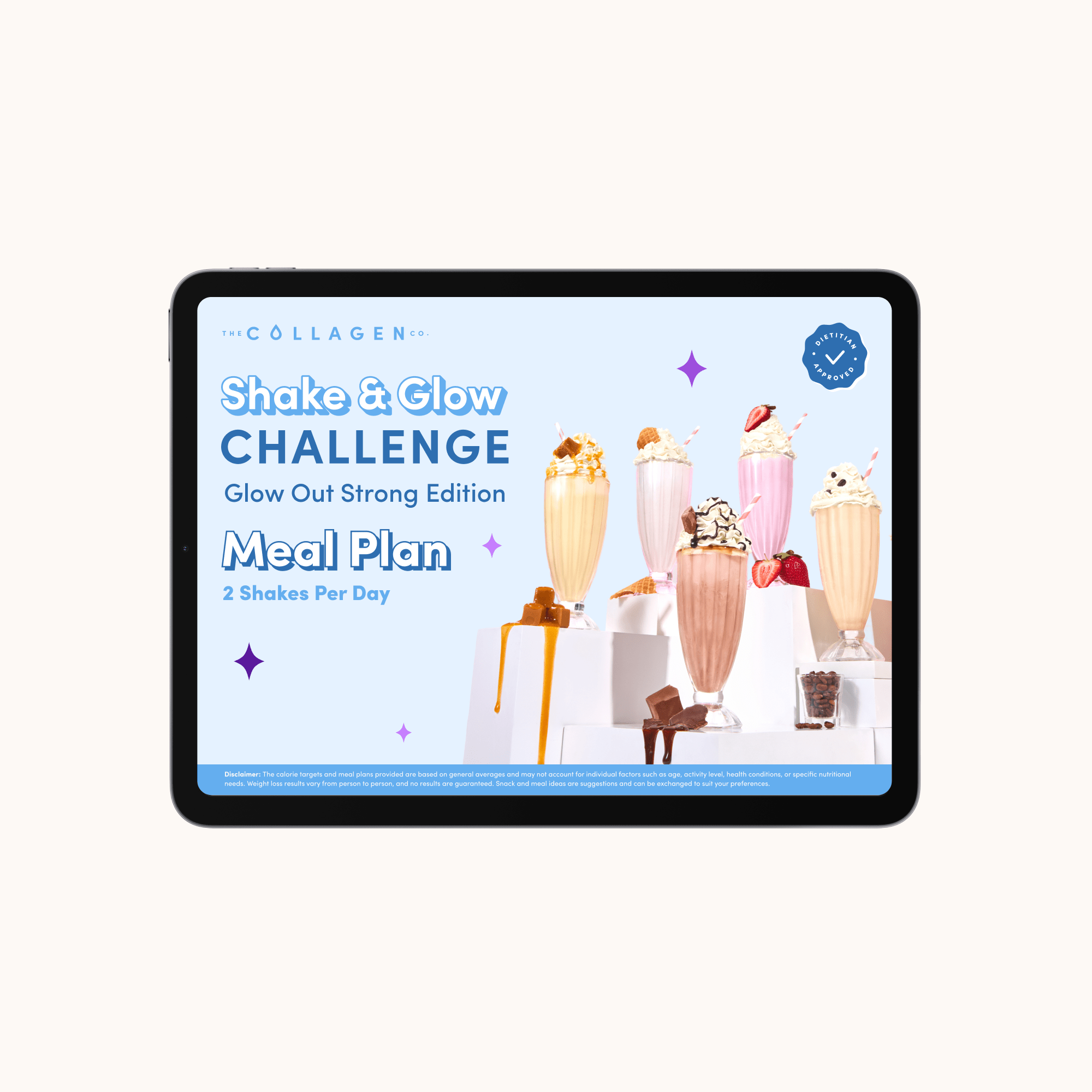 Shake & Glow 28 Day Meal Plan - The Collagen Co.