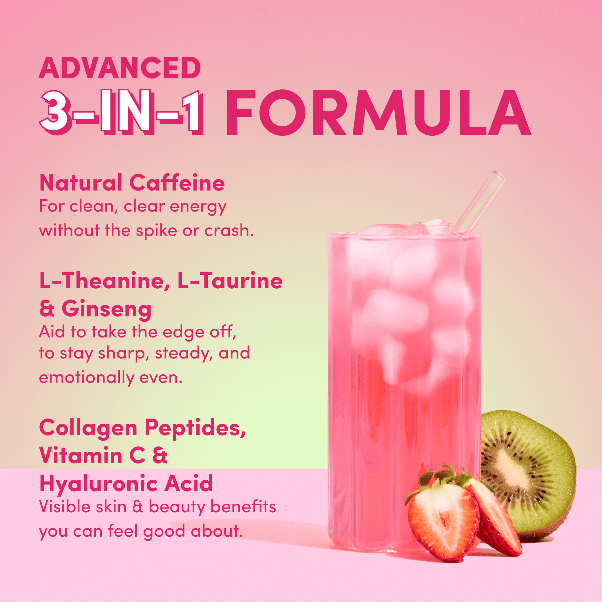 Strawberry Kiwi Beautiful Energy - 280g - The Collagen Co.