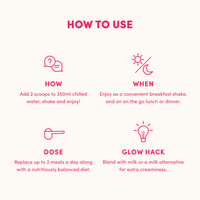 Strawberry Milkshake Collagen Meal Replacement - 756g - The Collagen Co.