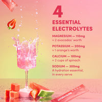 Strawberry Watermelon Hydraglow Collagen Electrolytes Sachets - 210g - The Collagen Co.