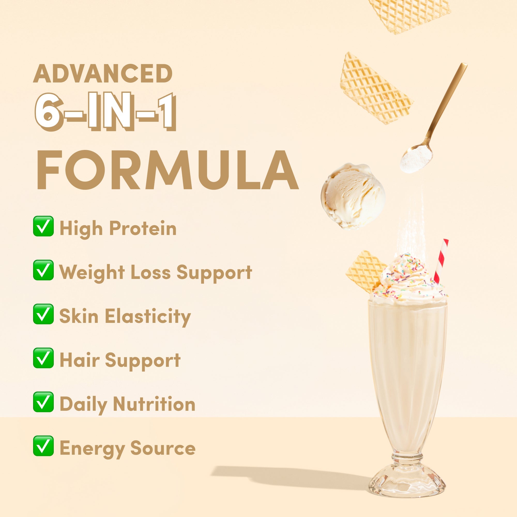 Vanilla Milkshake Collagen Meal Replacement - 756g - The Collagen Co.