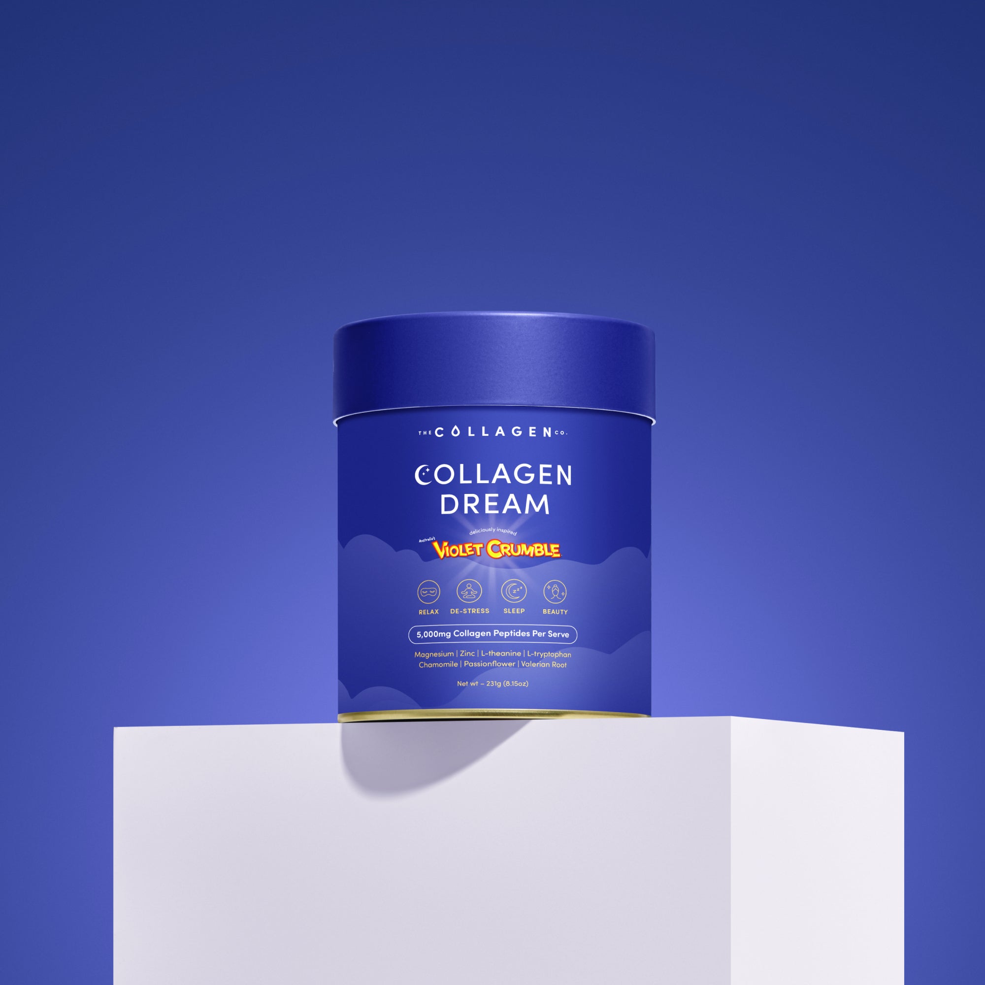 Violet Crumble Collagen Dream Advanced Sleep Formula Hot Chocolate - 231g - The Collagen Co.