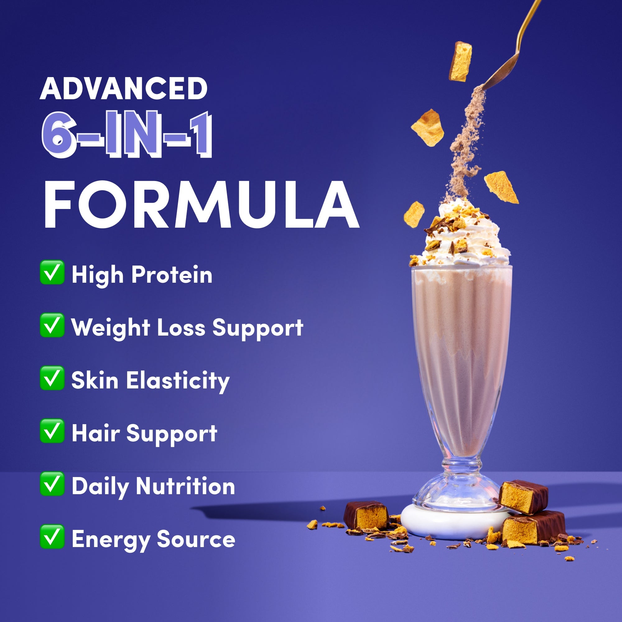 Violet Crumble Collagen Meal Replacement - 784g - The Collagen Co.