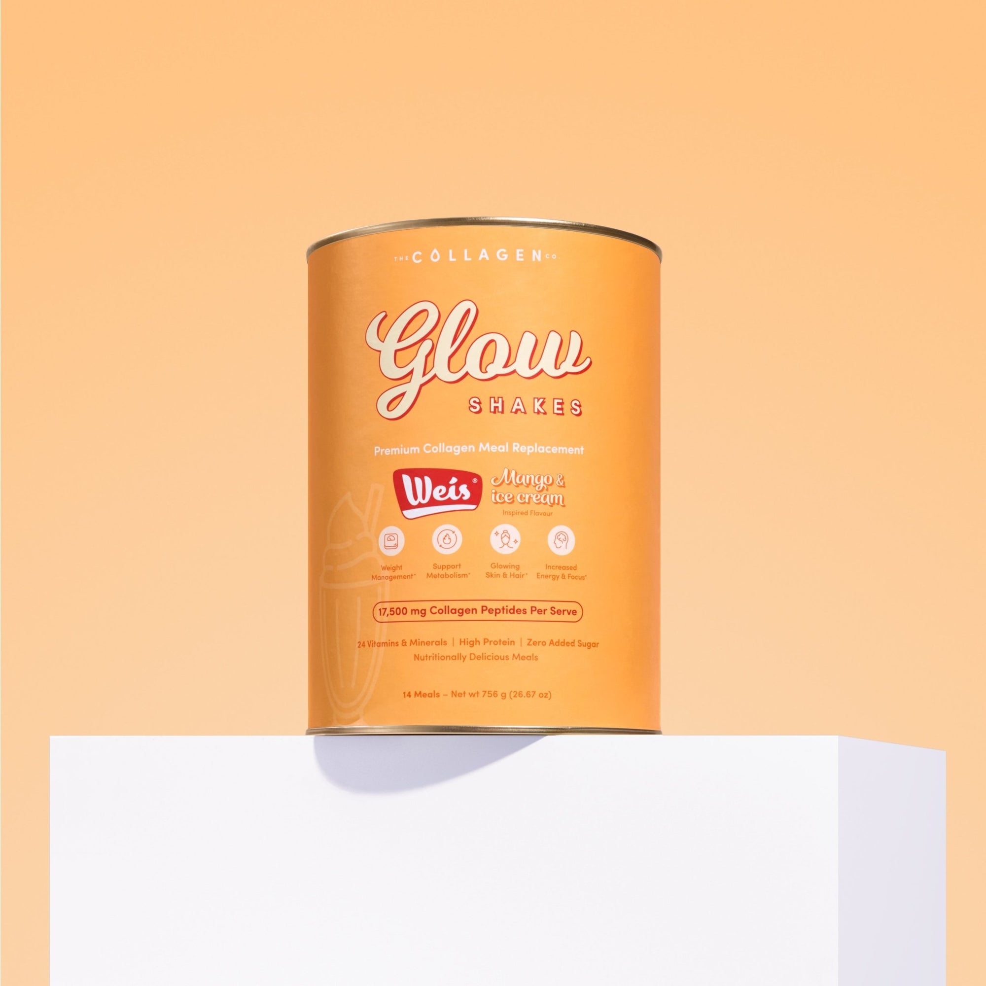 Weis Mango & Ice Cream Collagen Meal Replacement - 756g - The Collagen Co.